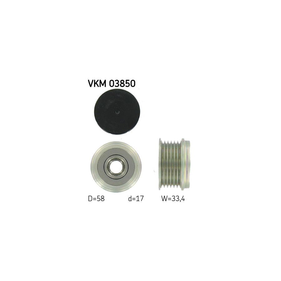 Skf Vkm 03850 Alternator Freewheel Clutch For Porsche 911