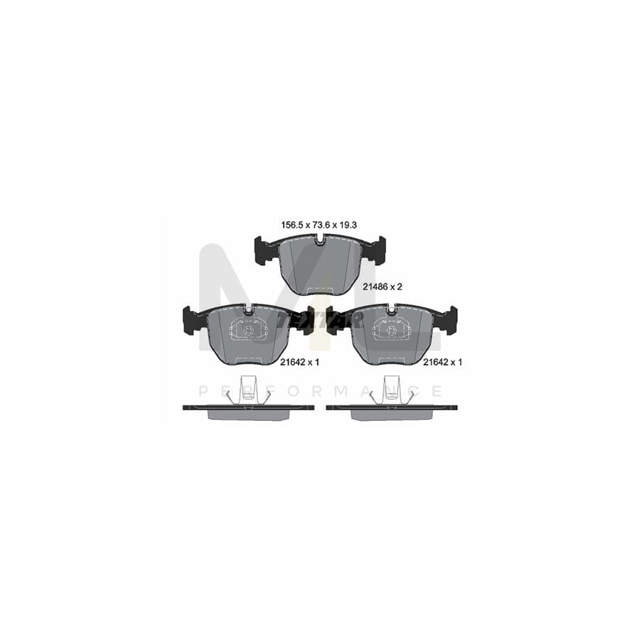 TEXTAR 2148604 Brake pad set prepared for wear indicator
