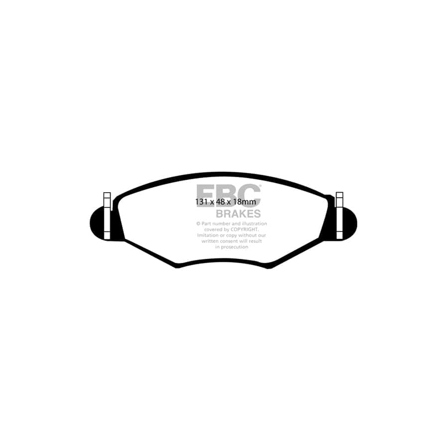 EBC PD11KF381 Peugeot Greenstuff Front Brake Pad & GD Disc Kit - Bendix Caliper (Inc. 206 & 306) 2 | ML Performance UK Car Parts
