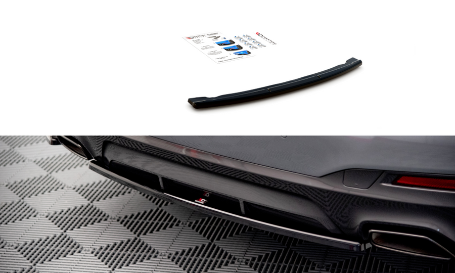Maxton Design BM-5-G30F-MPACK-RD1T Central Rear Splitter BMW Series 5 G30 Facelift M-Pack | ML Performance UK Car Parts