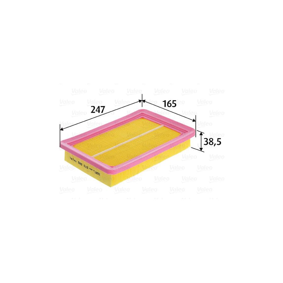 Valeo 585515 Air Filter For Fiat Uno Hatchback (146)