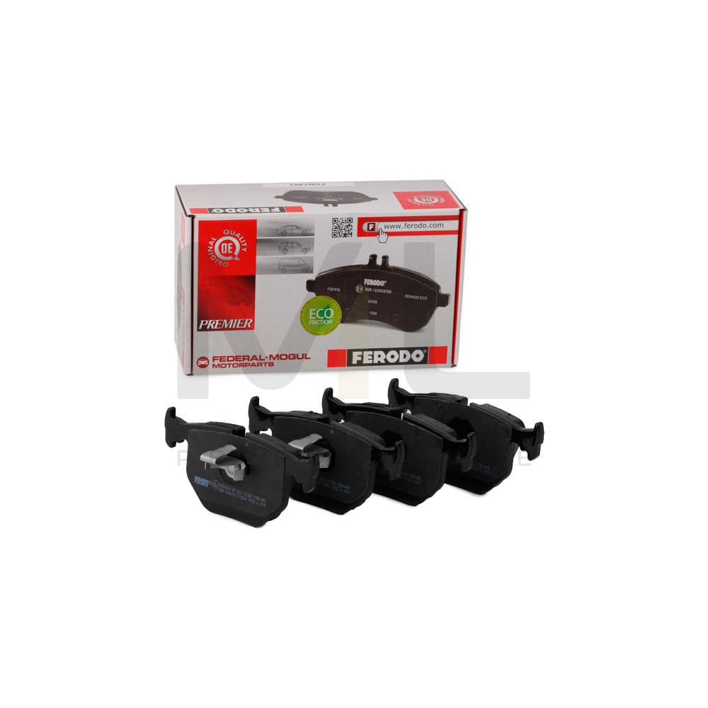 Ferodo Premier Eco Friction FDB1483 Brake Pad Set Prepared for Wear Indicator, With Piston Clip, Without Accessories