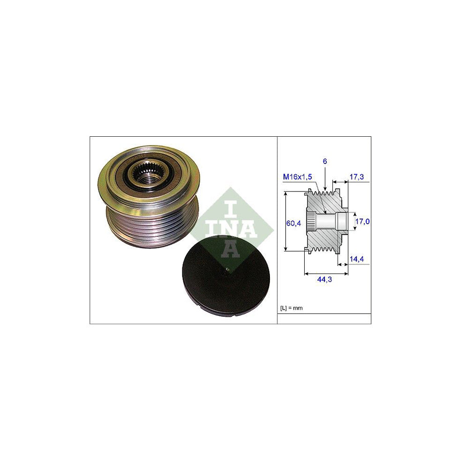 Ina 535 0207 10 Alternator Freewheel Clutch