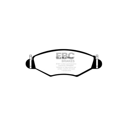 EBC PD11KF380 Peugeot 206 Greenstuff Front Brake Pad & GD Disc Kit 2 | ML Performance UK Car Parts