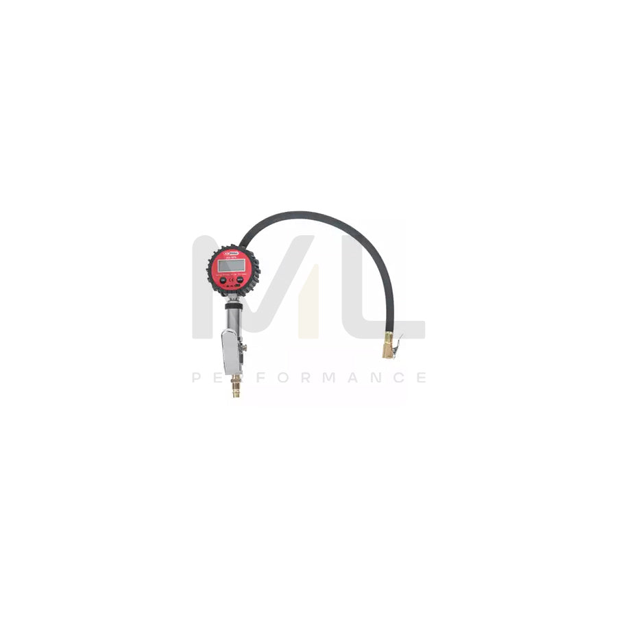 KS TOOLS 515.1970 Tyre pressure gauge Connecting thread: 1/4, Electronic, with digital display, 500mm, Measuring Range to: 14bar
