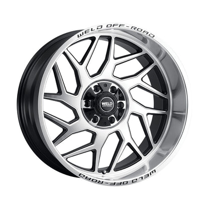 Weld W11822098475-P2 Fulcrum W118 Wheel 22x12 6x139.7 ET-44 BS4.75 Gloss Black MACH