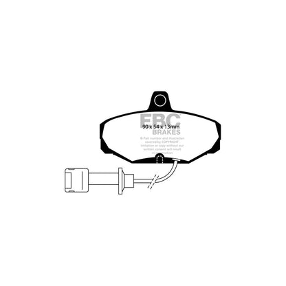EBC DP571 Ford Ultimax Rear Brake Pads - Girling/TRW Caliper (Inc. Granada Mk3 & Sierra) 2 | ML Performance UK Car Parts