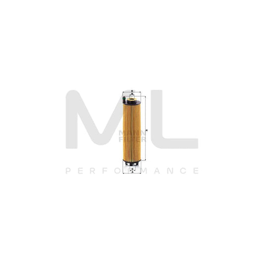 MANN-FILTER HU 6028 z Oil Filter with seal, Filter Insert