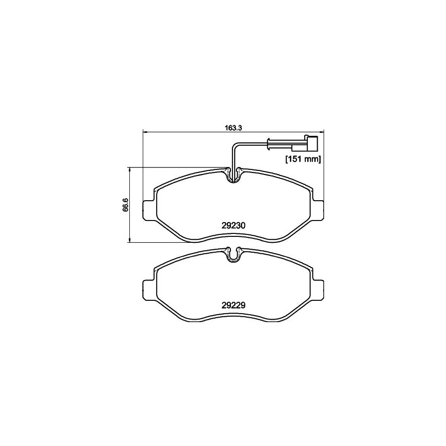 Hella 8DT 355 302-431 Brake Drum