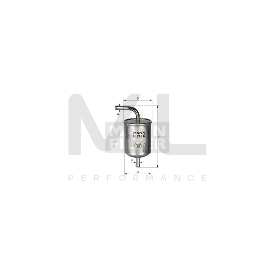 MANN-FILTER WK 78/1 Fuel filter In-Line Filter