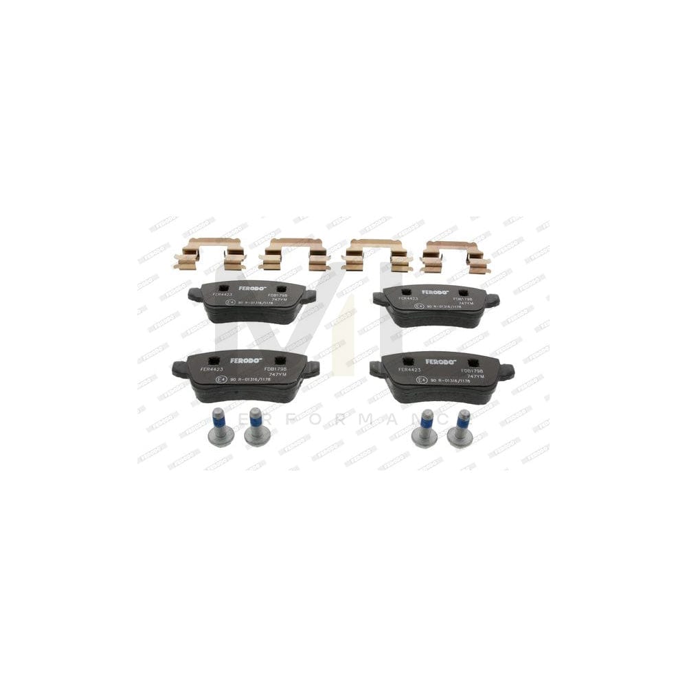 Ferodo Premier FDB1798 Brake Pad Set for Fiat Croma II Estate (194) Not Prepared for Wear Indicator, With Brake Caliper Screws, Without Accessories