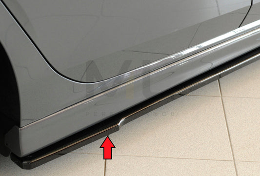 Rieger 00088212 SEAT, VW 5F Leon & Mk7 Mk8 Golf Side Skirt Splitter (Inc. Leon Cupra/FR & Mk7 Mk8 Golf GTD/GTE/GTI/R) 1 | ML Performance UK Car Parts