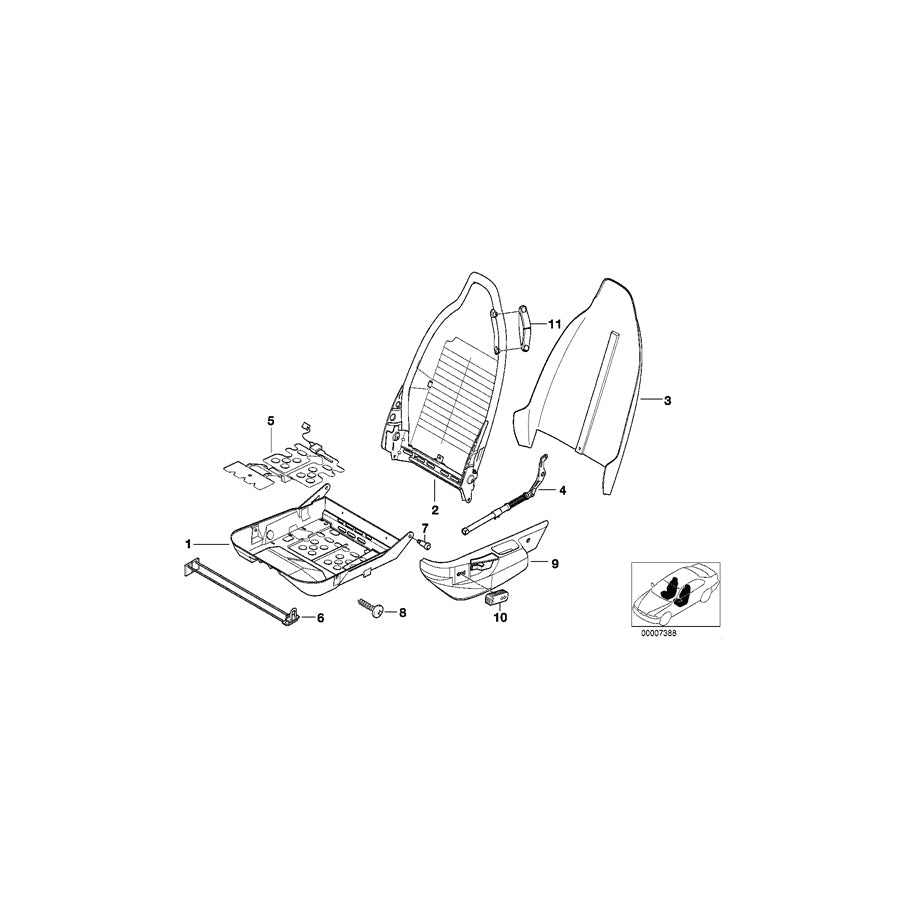 Genuine BMW 52108398491 E36 Adjuster Unit (Inc. Z3 M, Z3 2.5i & Z3 3.0i)
