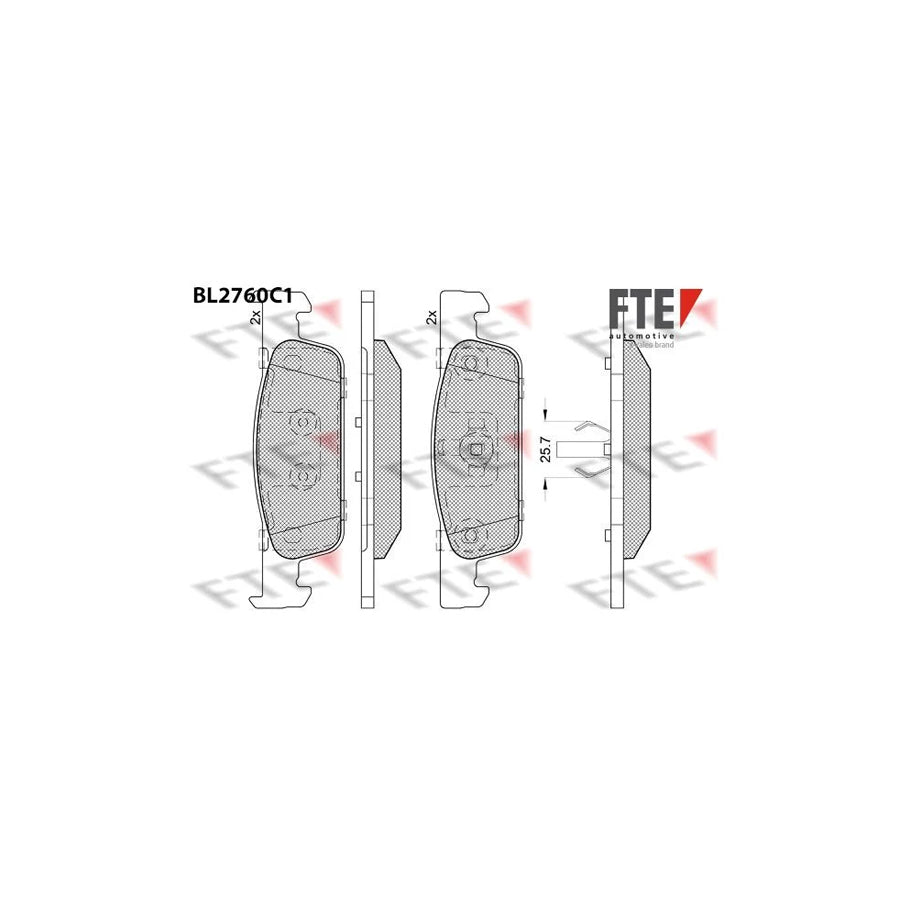 FTE 9011094 Brake Pad Set