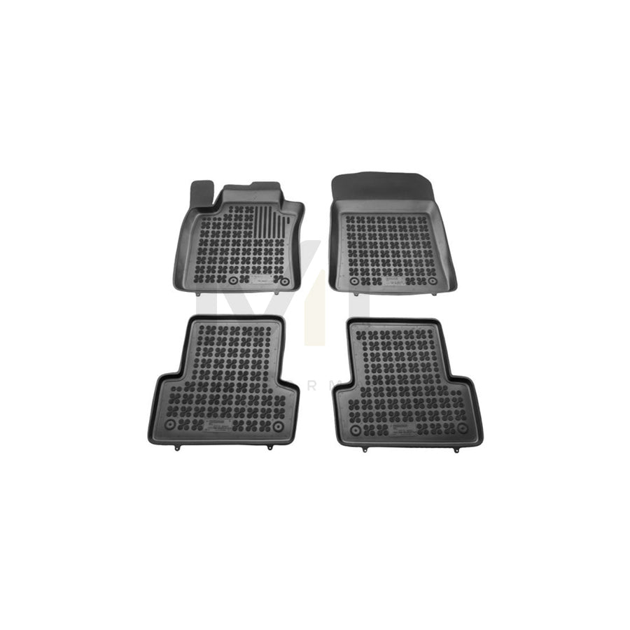 REZAW PLAST 201903 Floor mat set for RENAULT Modus / Grand Modus (F, JP) Elastomer, Front and Rear, Black