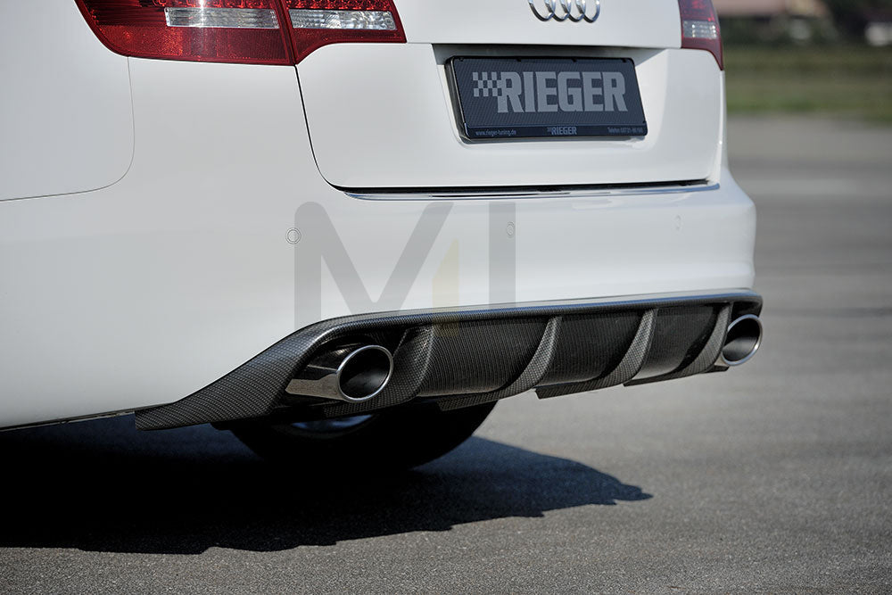 Rieger 00099227 Audi 4F A6 Rear Diffuser 3 | ML Performance UK Car Parts