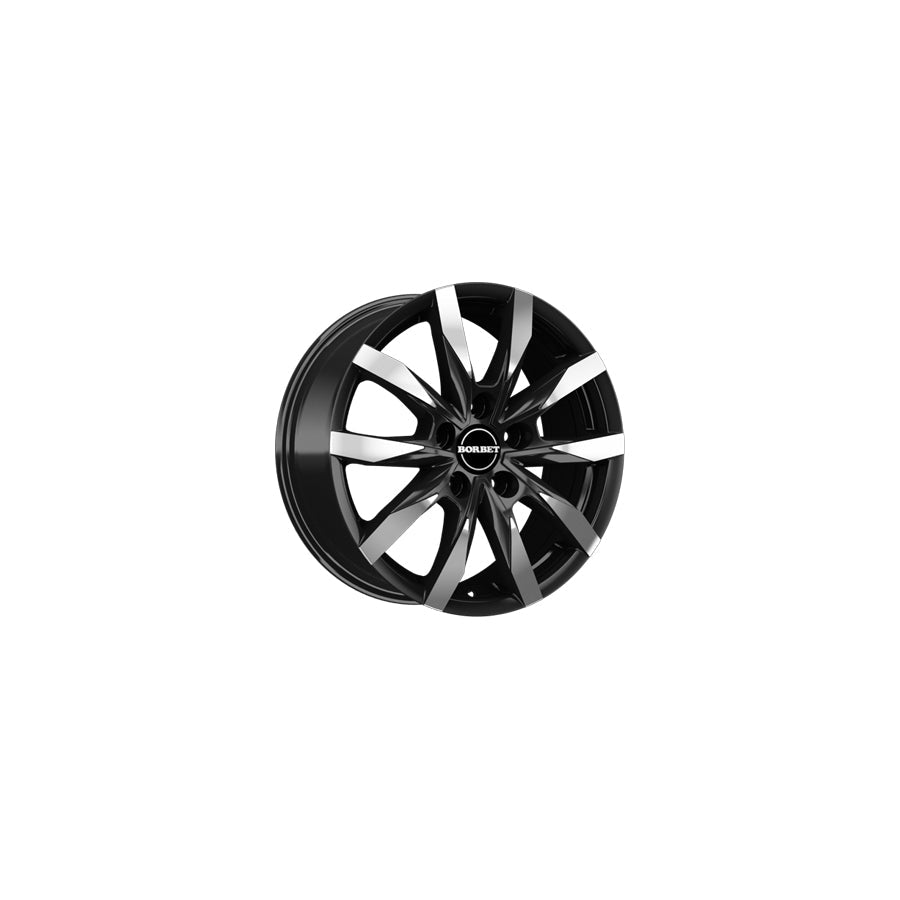 Borbet CW5 6.5x16 ET66 CW5 65666130589,1BPM/T Matt Black Polished Wheel