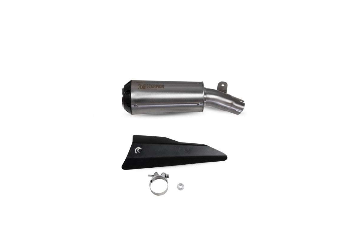 Scorpion PSI125SEO Suzuki GSX-S 1000 Katana Red Power Slip-On - Brushed Stainless Steel Sleeve | ML Performance UK UK