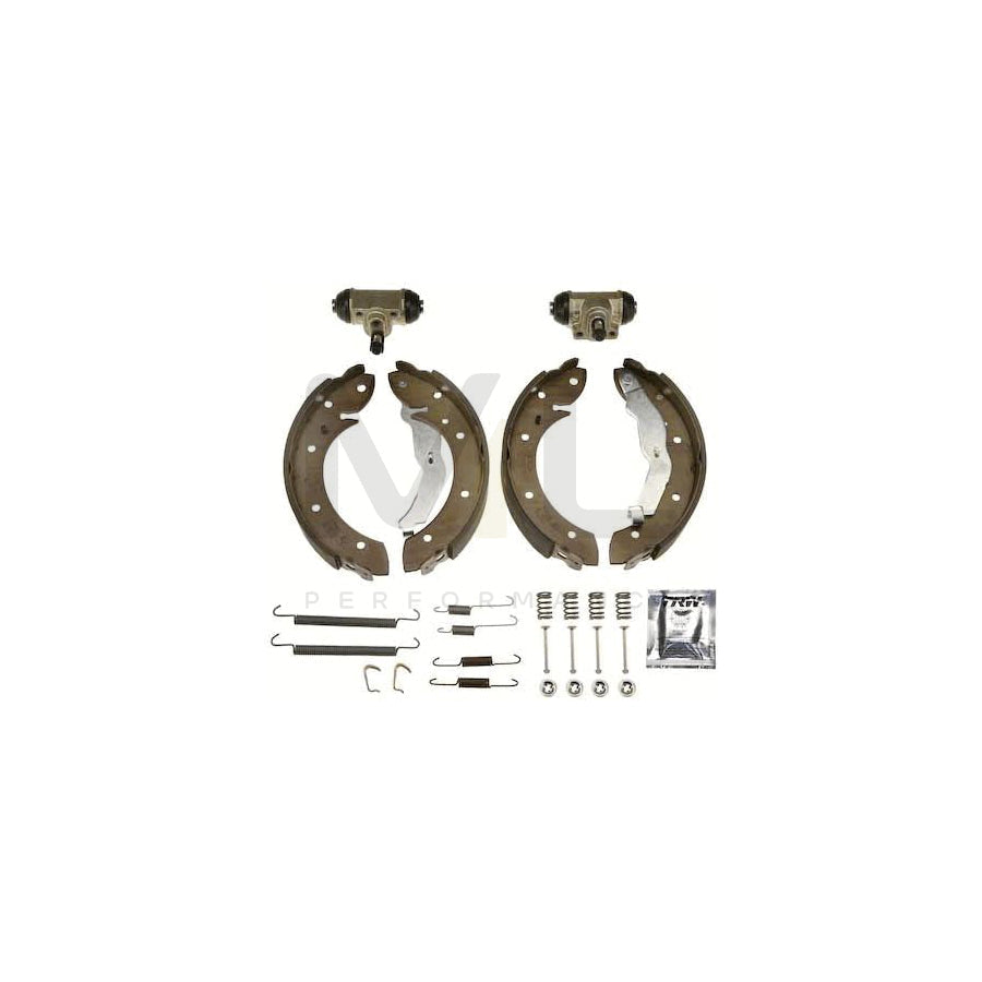 TRW BK1555 Brake Shoe Set for BMW 3 Compact (E36) with wheel brake cylinder, Brake Kit
