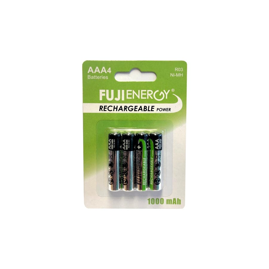 R03 Fuji Energy Rechargeable AAA 1000 mAh (Card of 4)