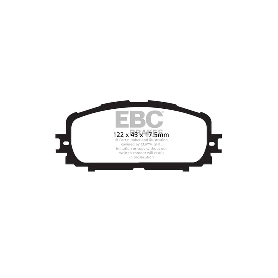 EBC PD40K1883 Toyota Yaris Ultimax Pad & Plain Disc Kit - Akebono Caliper 2 | ML Performance UK Car Parts