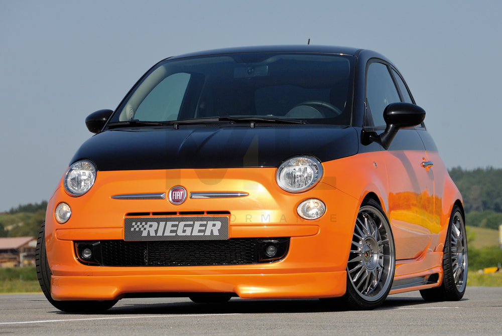 Rieger 00056060 Fiat 500 (312) Front Splitter 3 | ML Performance UK Car Parts