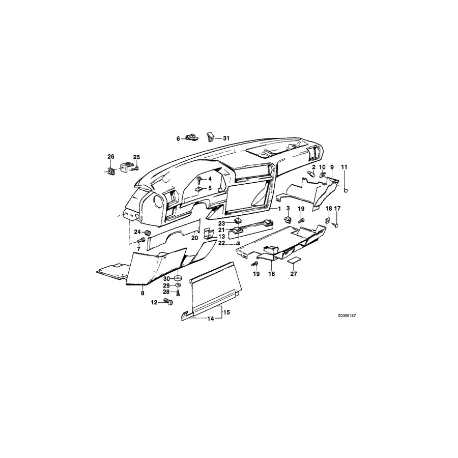Genuine BMW 51451914869 E30 Lock (Inc. 325i, 325e & 323i)