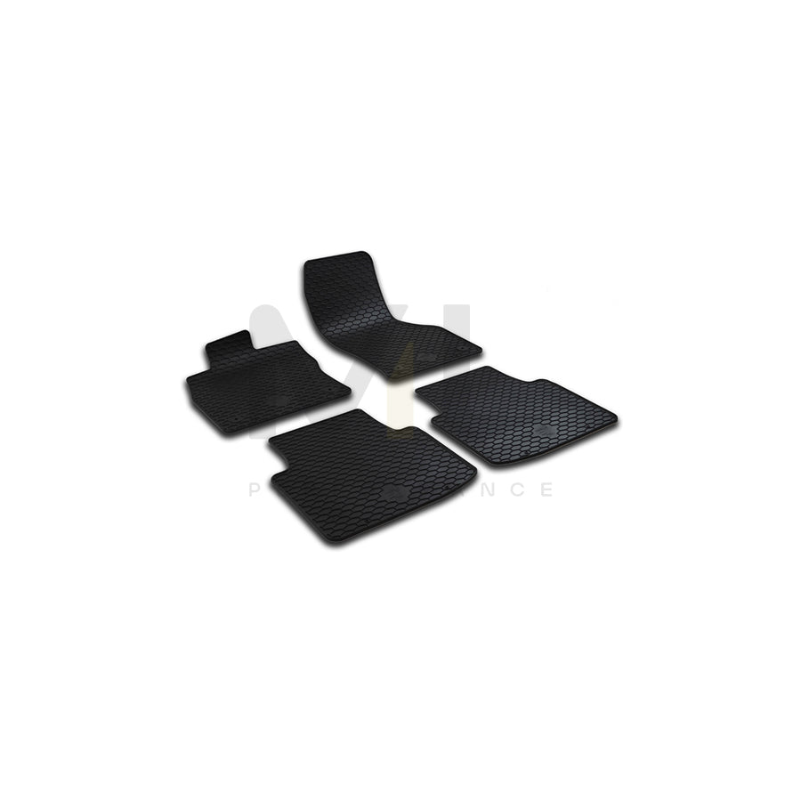 WALSER Tailored 50819 Floor mat set for VW Arteon (3H7) Elastomer, Front and Rear, Quantity: 4, Black