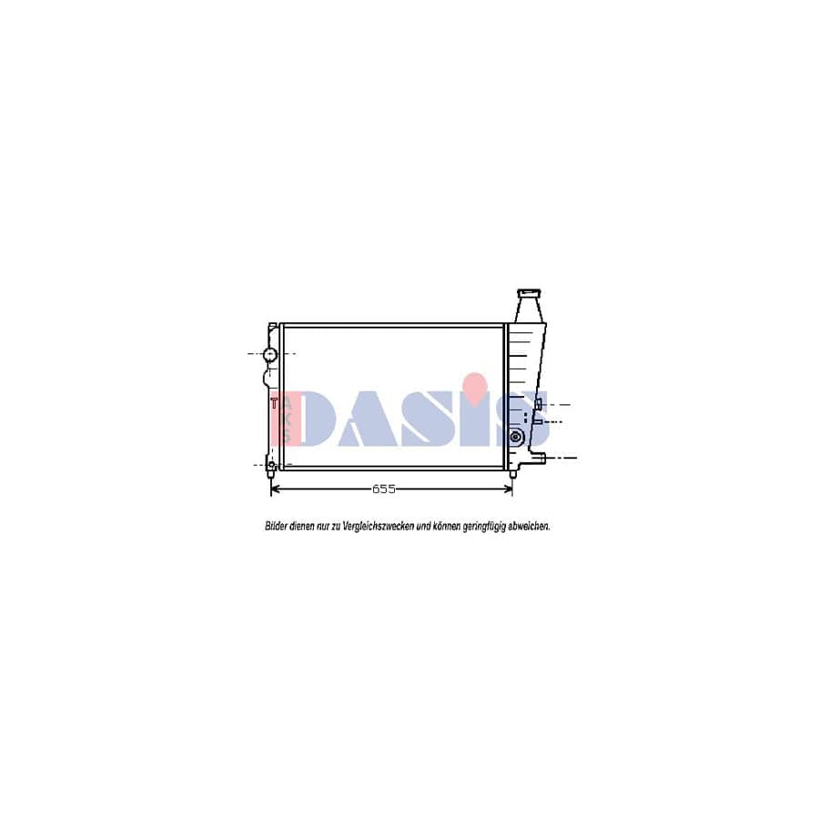 AKS Dasis 060430N Engine Radiator for Citroen Bx
