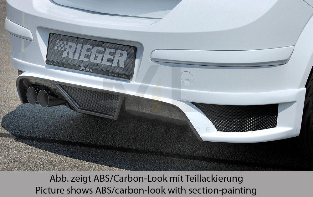 Rieger 00051269 Opel Astra H Rear Diffuser 1 | ML Performance UK Car Parts