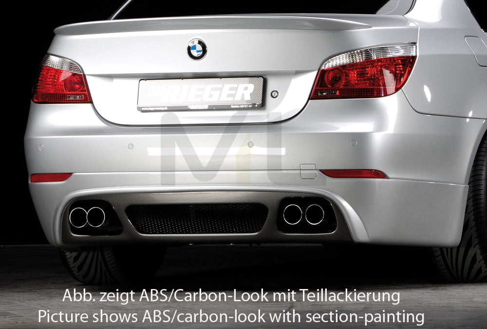 Rieger 00099547 BMW 5 Series E60 Rear Diffuser 2 | ML Performance UK Car Parts