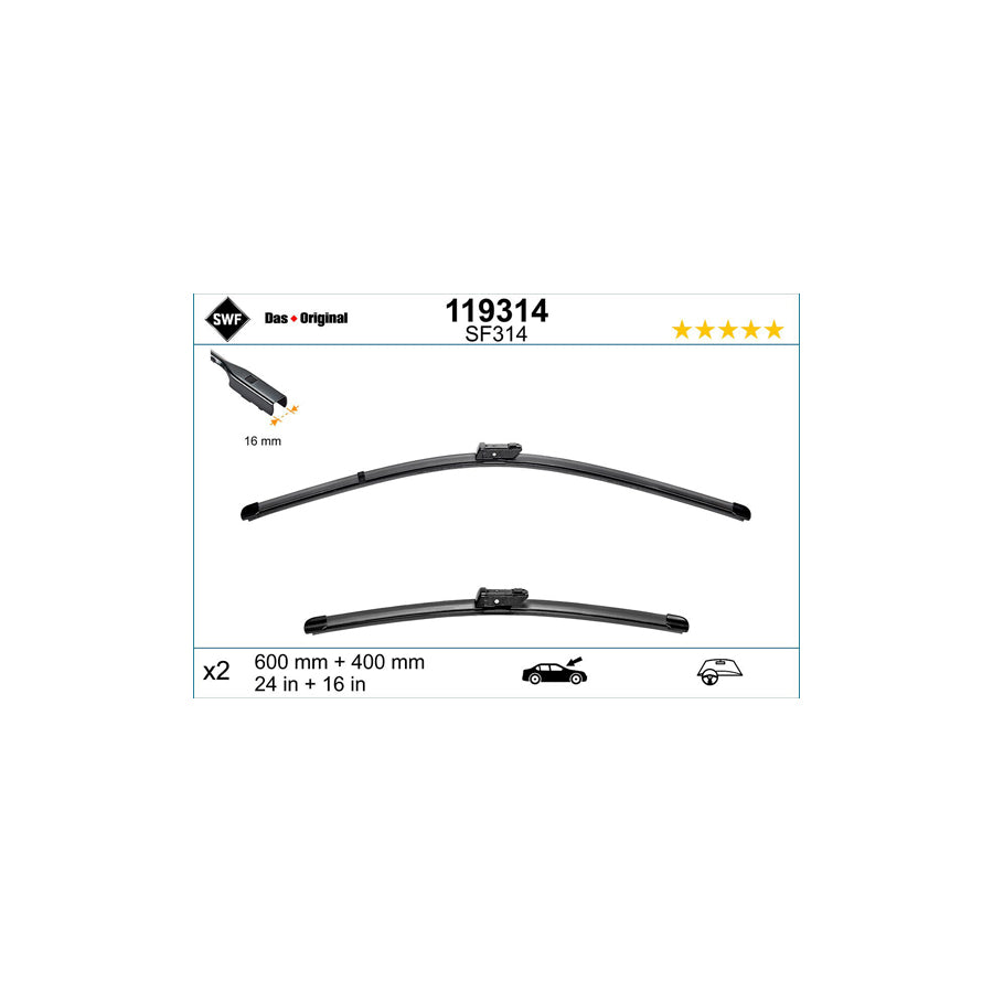 Swf Visioflex 119314 Wiper Blade