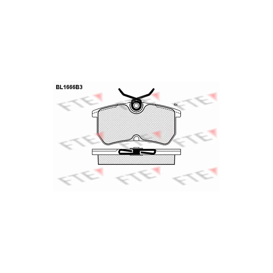 FTE Bl1666B3 Brake Pad Set