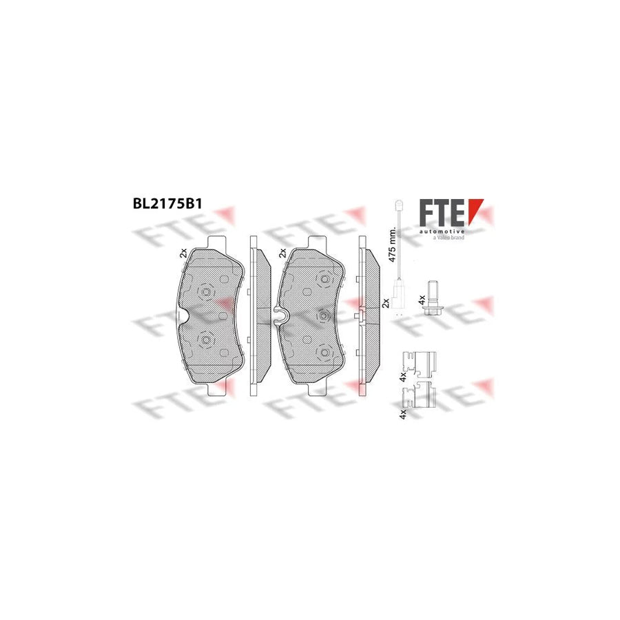 FTE 9011087 Brake Pad Set