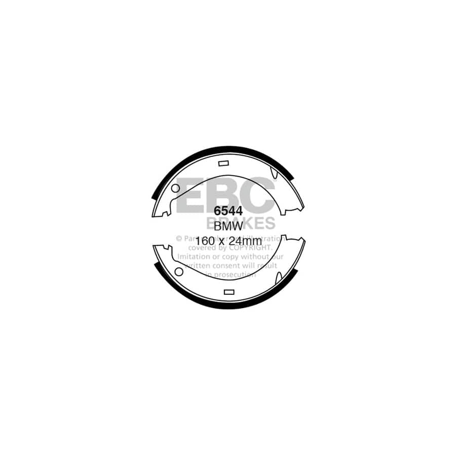 EBC 6544 BMW E36  E85 Rear Brake Shoes 1 | ML Performance UK Car Parts