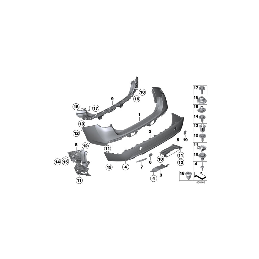 Genuine BMW 51122993727 E84 Cover For Exhaust System (Inc. X1 18i, X1 20dX & X1 16i)