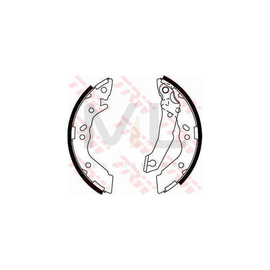 TRW GS8658 Brake Shoe Set for HYUNDAI PONY