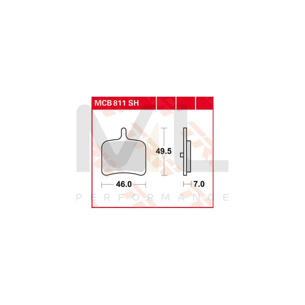 TRW Sinter Street Mcb811Sh Brake Pad Set
