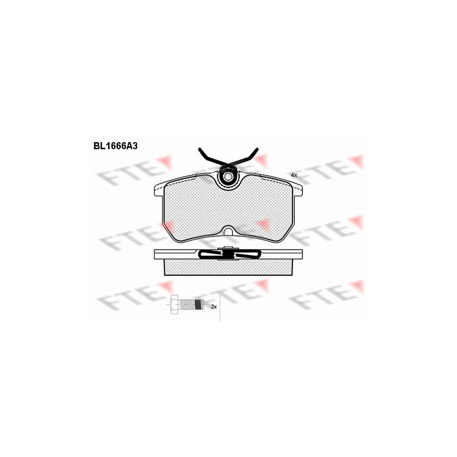 FTE Bl1666A3 Brake Pad Set