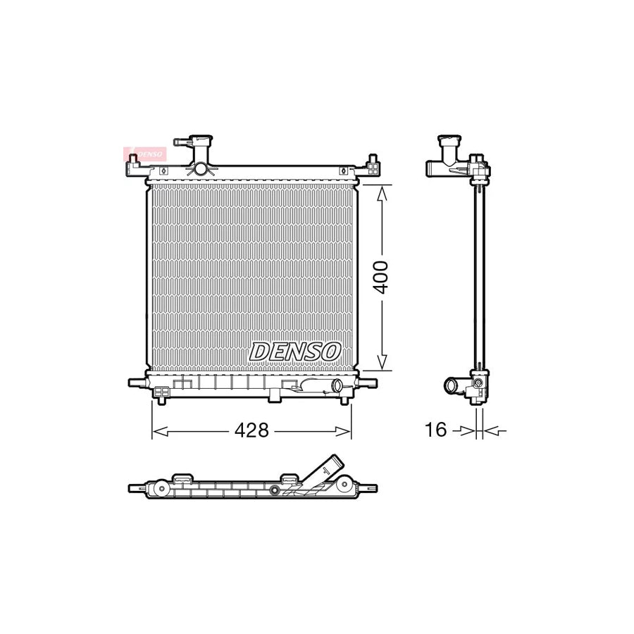 DENSO DRM46072 Engine Radiator for Nissan Micra IV Hatchback (K13)