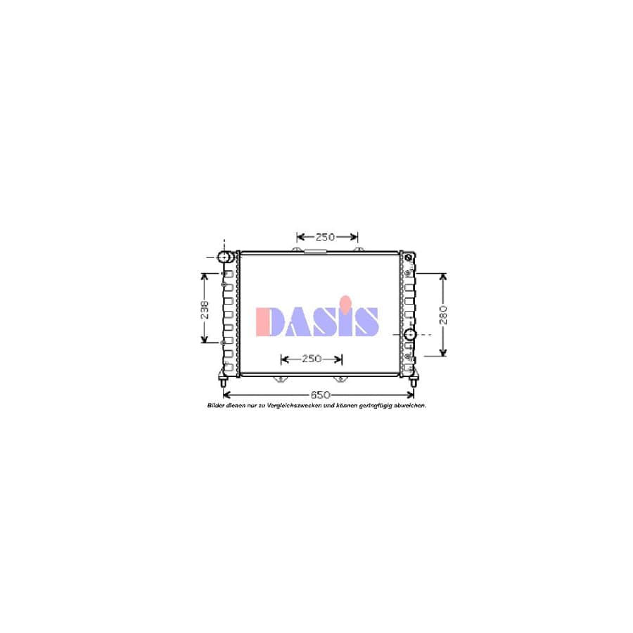 AKS Dasis 010007N Engine Radiator for Alfa Romeo 156