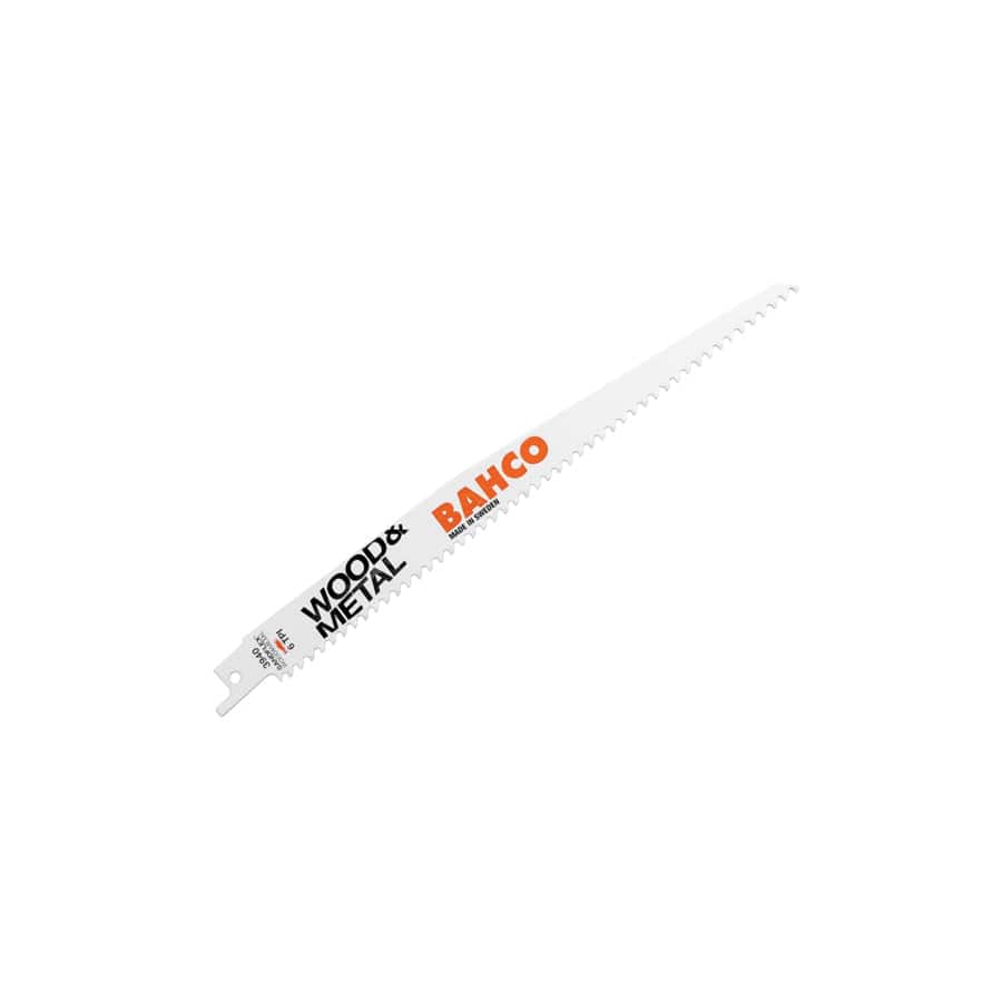 Bahco BAH39402286W Wood & Metal Bi-Metal Reciprocating Blade 228mm 6 TPI (Pack 5)
