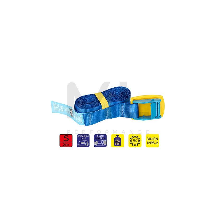 ALCA 405320 Tie down strap Blue, 2 m, 25 mm, 200 kg