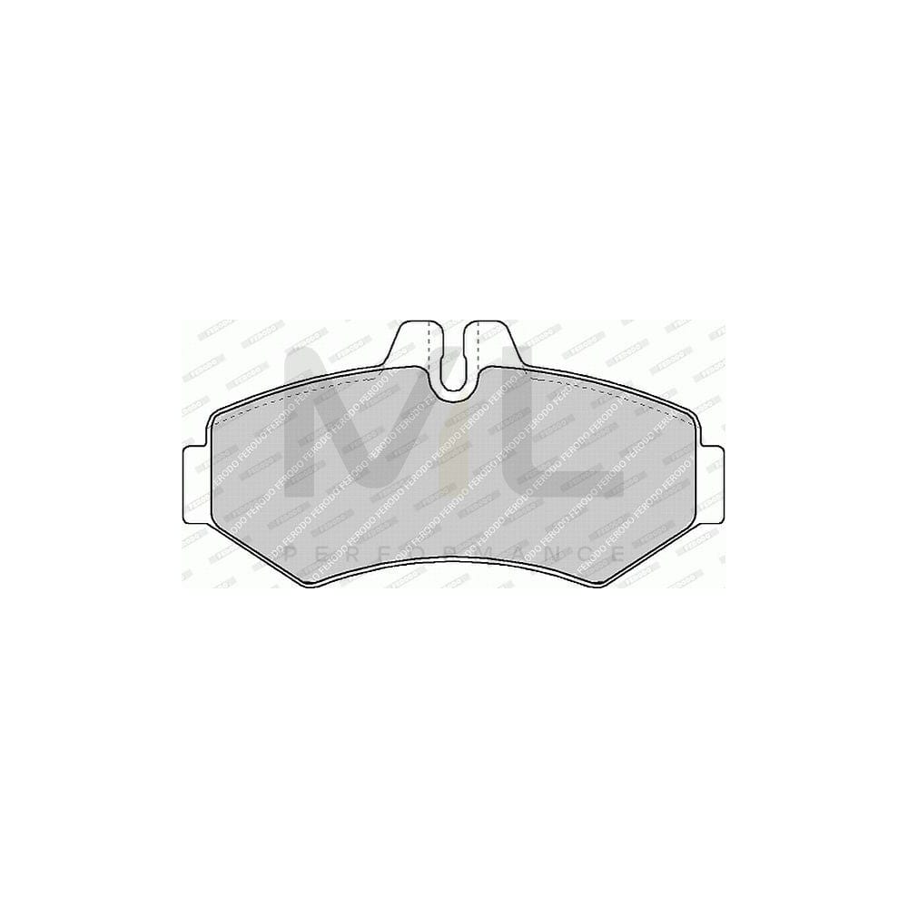 Ferodo Premier Eco Friction FVR1306 Brake Pad Set Prepared for Wear Indicator, Without Accessories