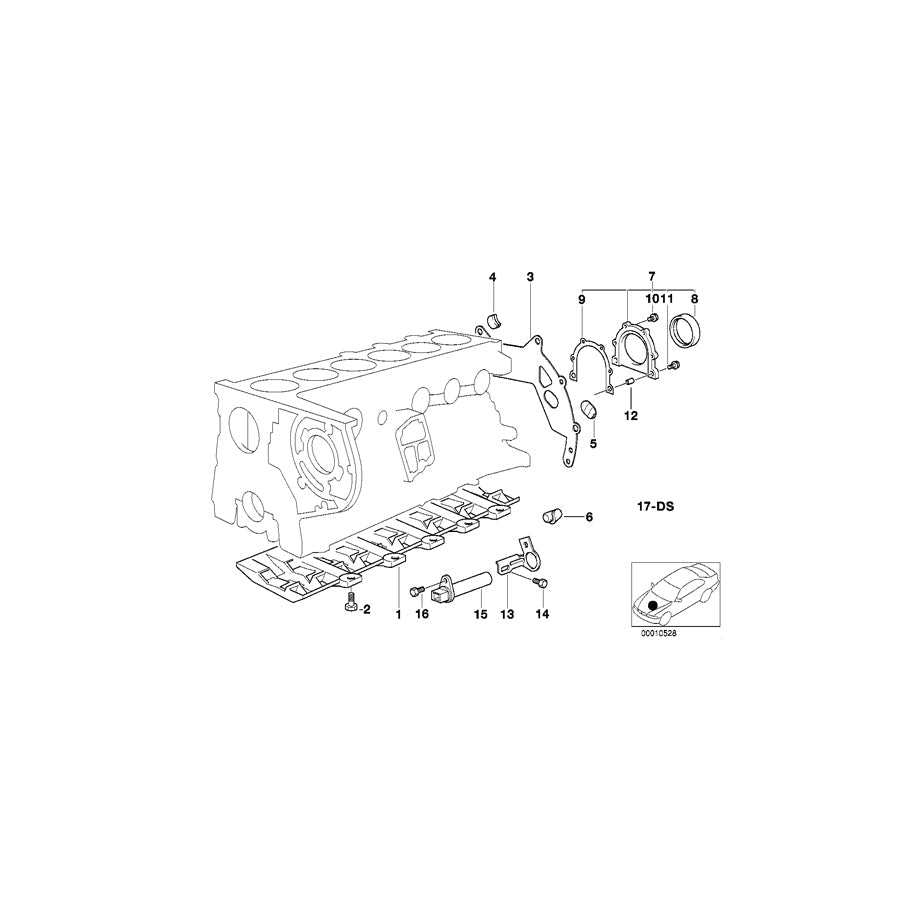 Genuine BMW 11112243270 E36 E34 E39 Bowl Reinforcement (Inc. 325td, 325tds & 525td)