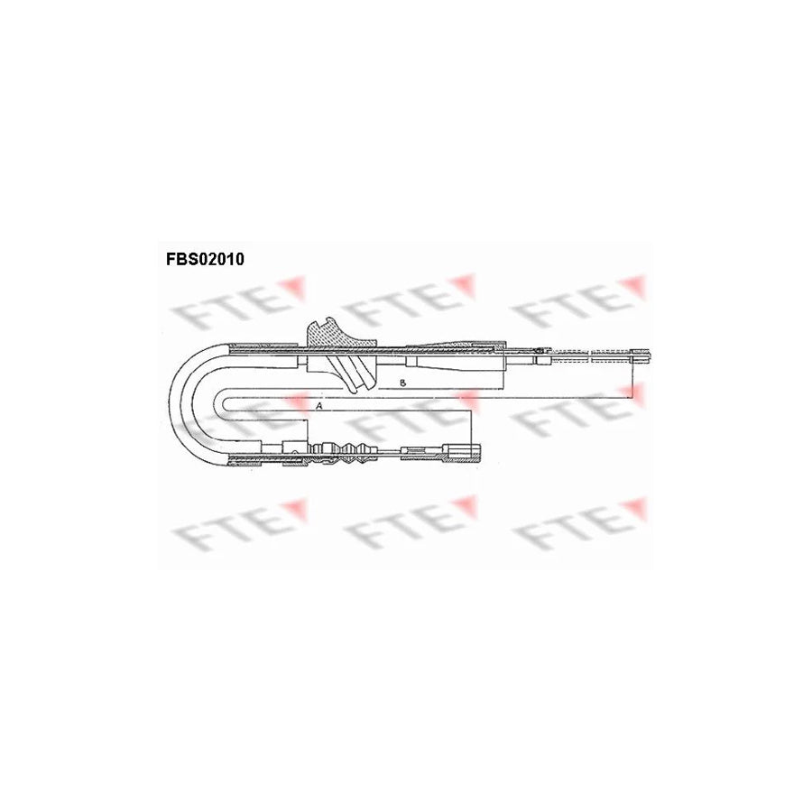 FTE 9250003 Hand Brake Cable