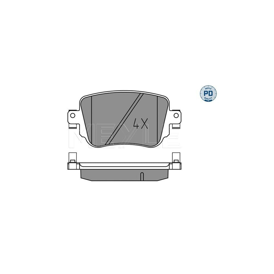 Meyle 025 251 0917/Pd Brake Pad Set