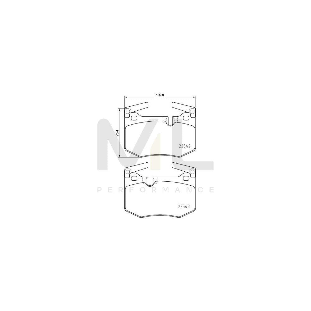Hella 8DB 355 025-611 Brake Pad Set Prepared For Wear Indicator | ML Performance Car Parts