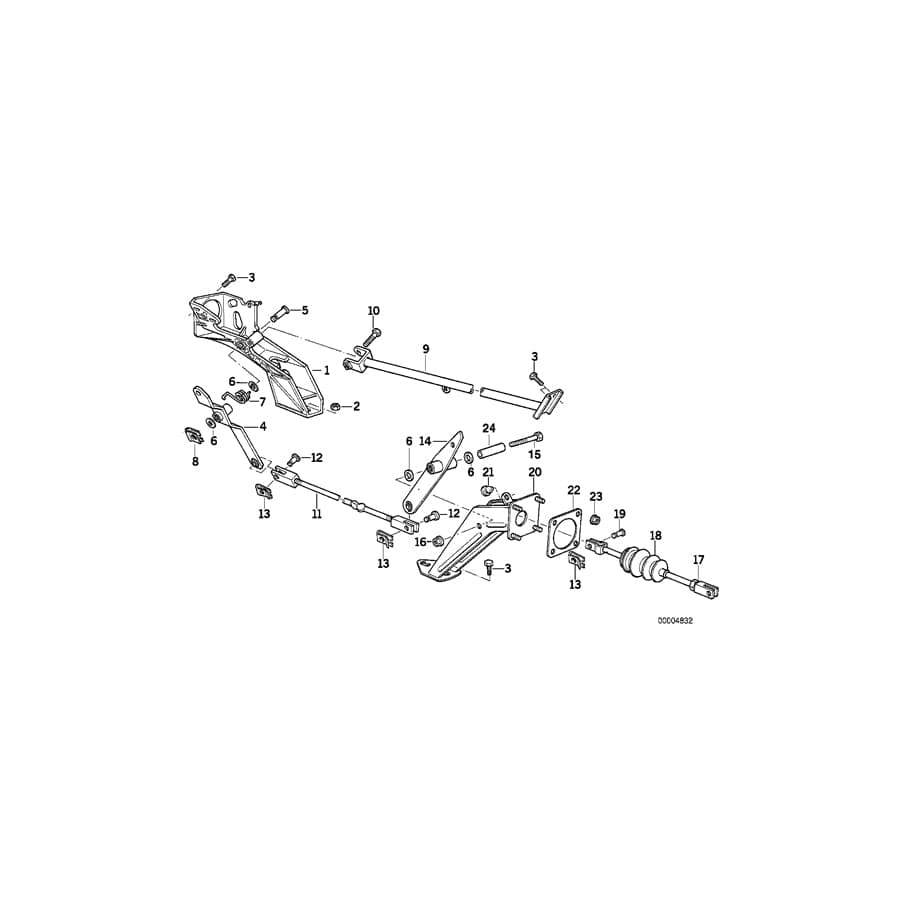 Genuine BMW 35211161322 E34 E32 Deflection Lever (Inc. 530i, 730iL & 740i)