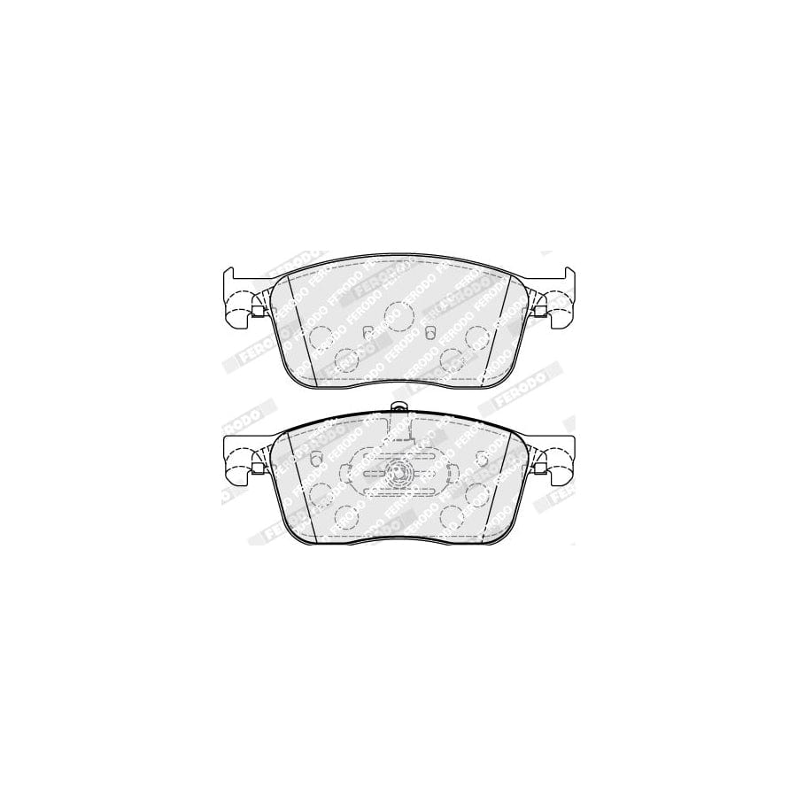 Ferodo FVR5119 Brake Pad Set Not Prepared for Wear Indicator, With Piston Clip, Without Accessories